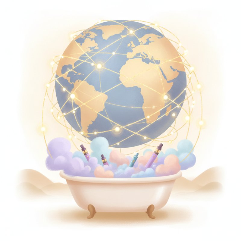 A web-covered globe, vape from a tub — the World Wide Web, pegs tub (19) and vape (89) for 1989.