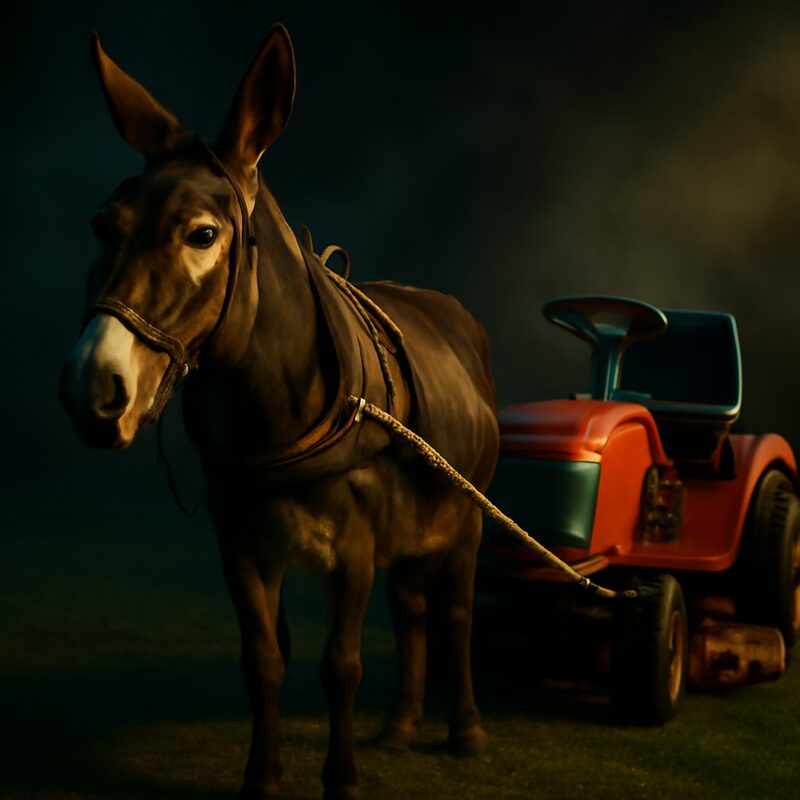 34 mower, 35 mule